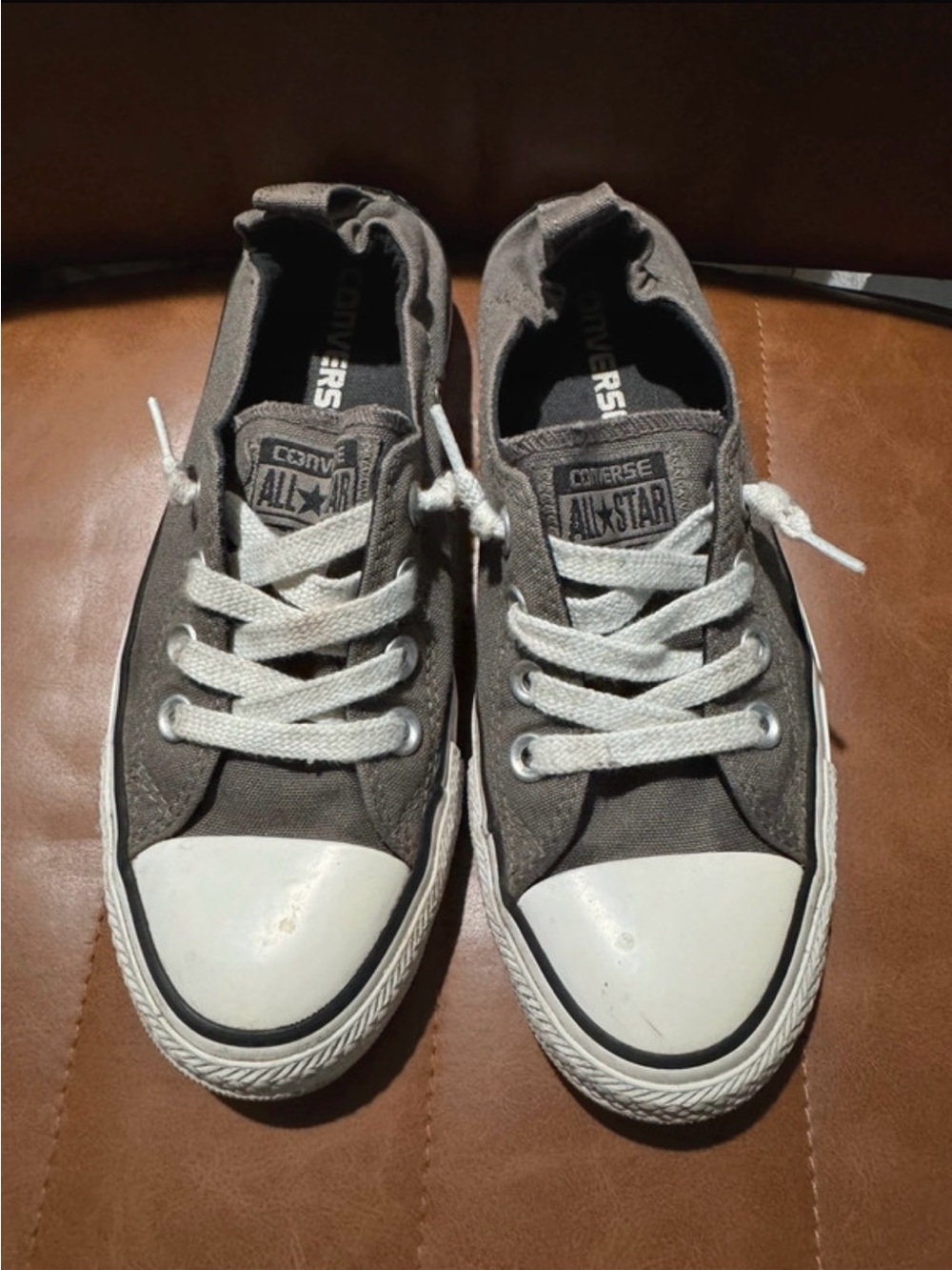 Converse All Star Low Top Sneakers - Gray and White